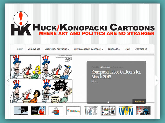 Website: Huck Konopacki Labor Cartoons